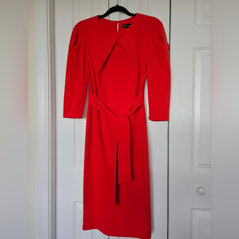 New York and Company Orange/Red Dress Size Small